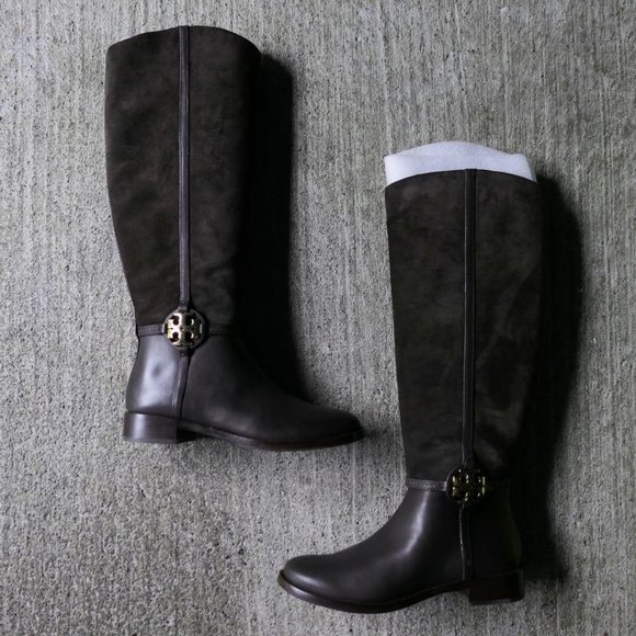 tory burch miller 25mm suede boots - Picture 2 of 9